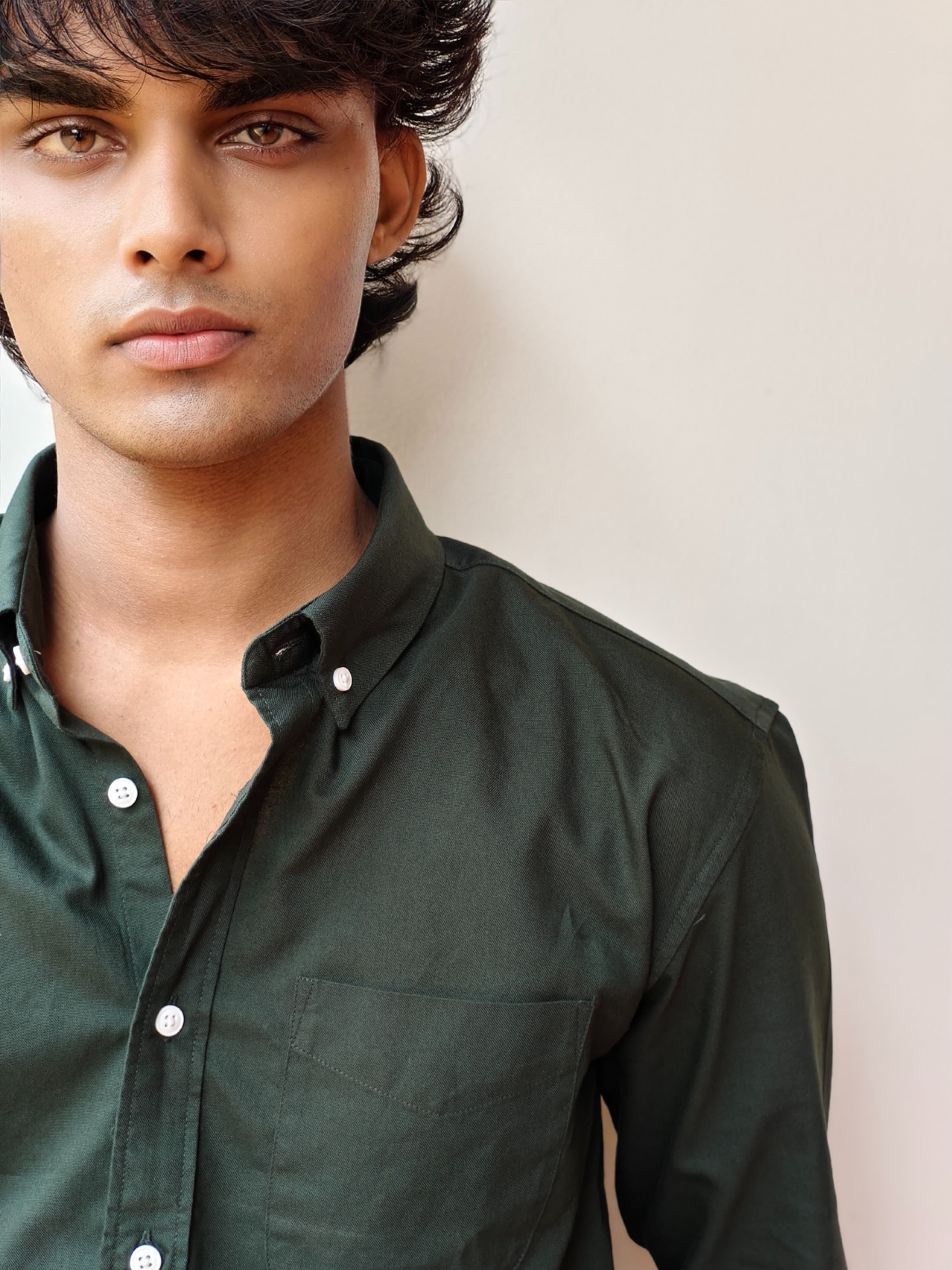 Regular Fit Solid Shirt
