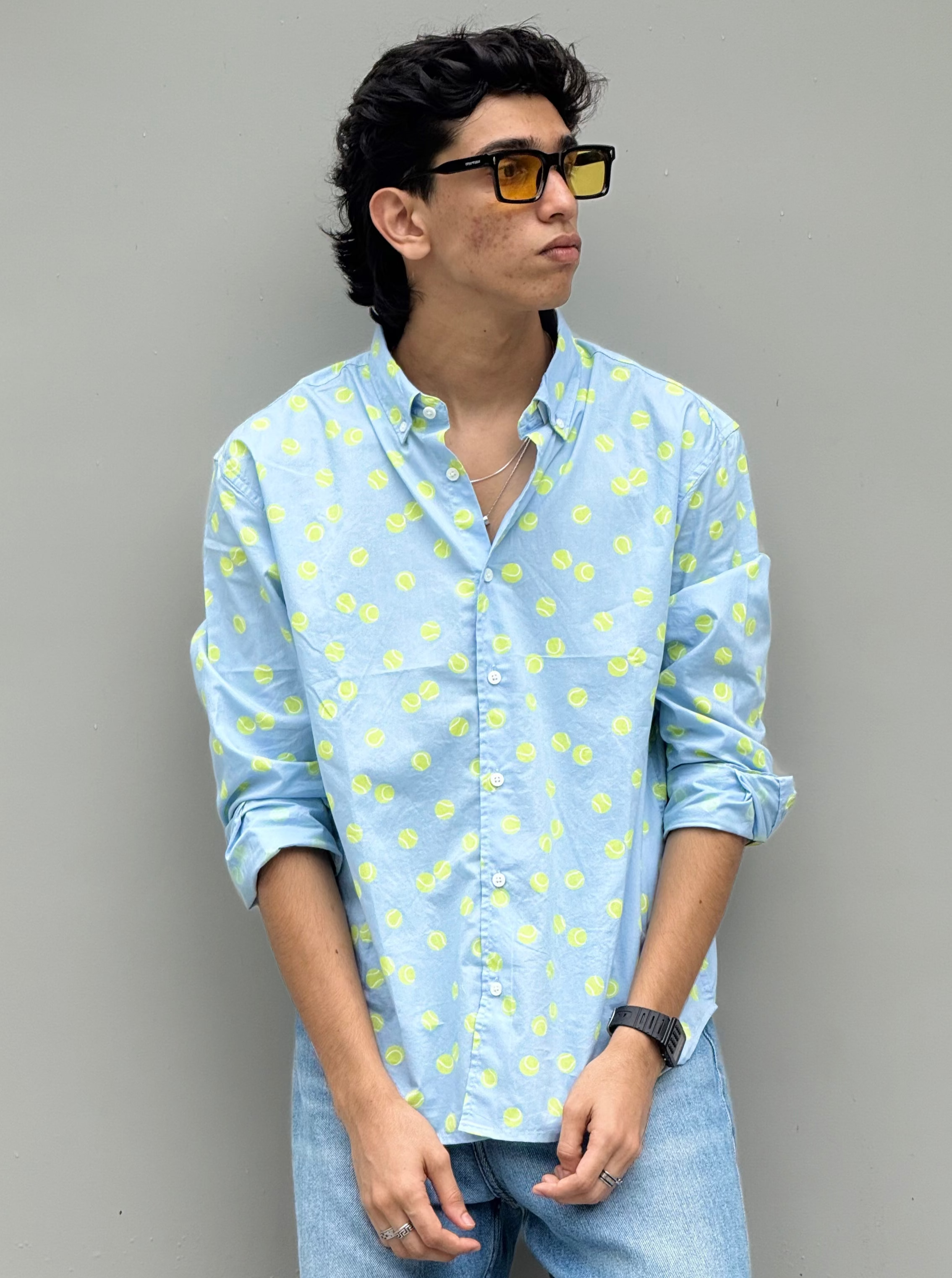 Regular Fit Lyocell-blend Shirt