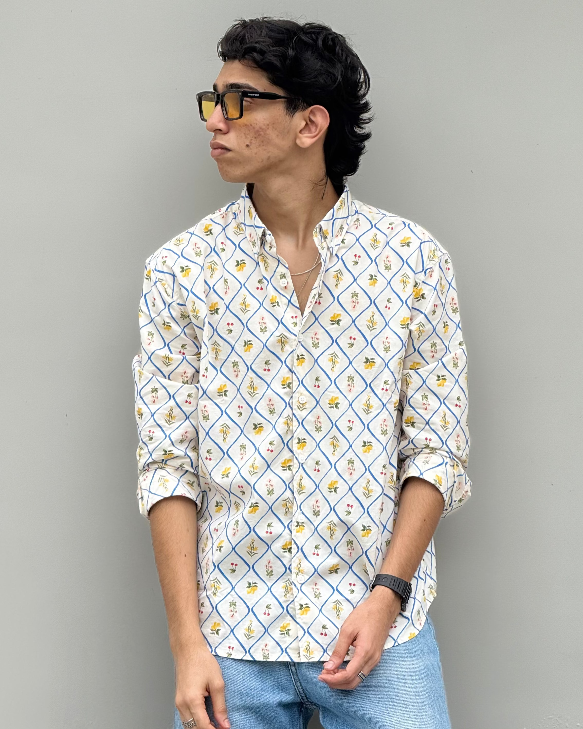 Regular Fit Lyocell-blend Shirt